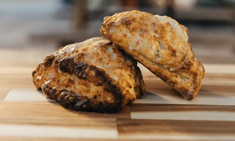 Glazed scones fresh from the oven at Good Fruit